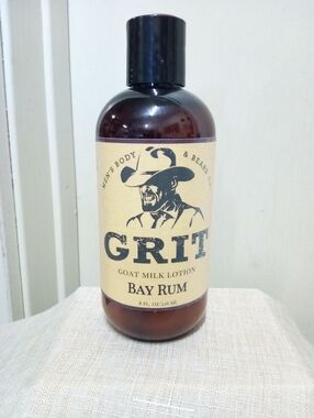 GRIT Men's Goat Milk Lotion, All Natural